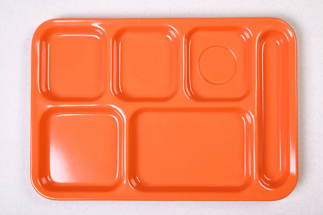 orange lunch tray diet series